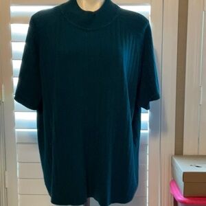 Elegant Teal Women's Turtleneck Sweater